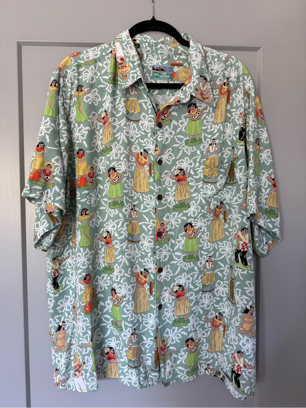 Vintage Reyn Spooner Rayon Hawaiian Aloha Florida Vintage Shirt XXL